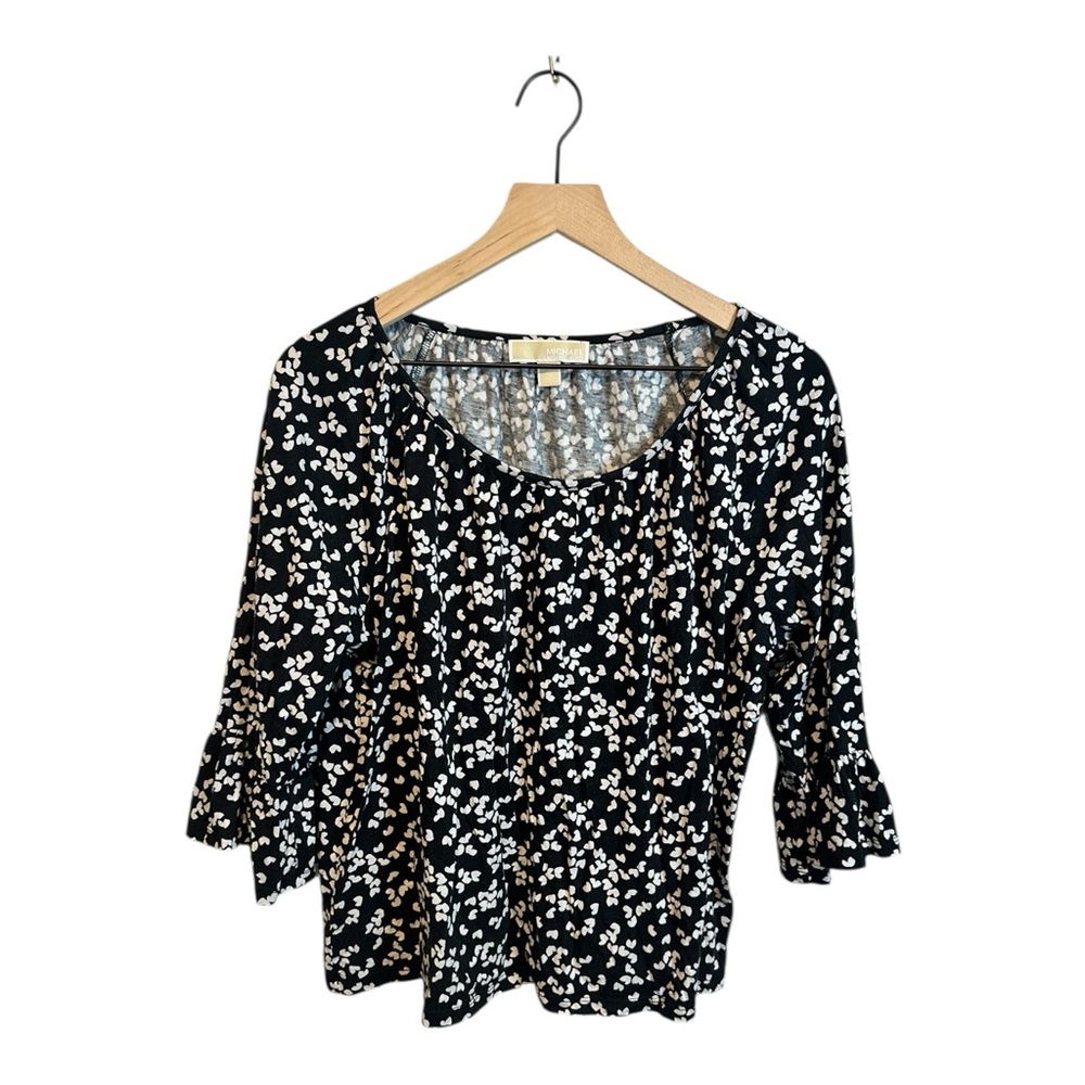 MICHAEL Michael Kors Black & White Women’s XL Contemporary Casual Blouse Top